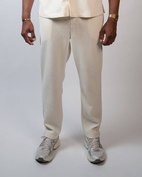 IVOIRE PLISSÉ – Pantalon