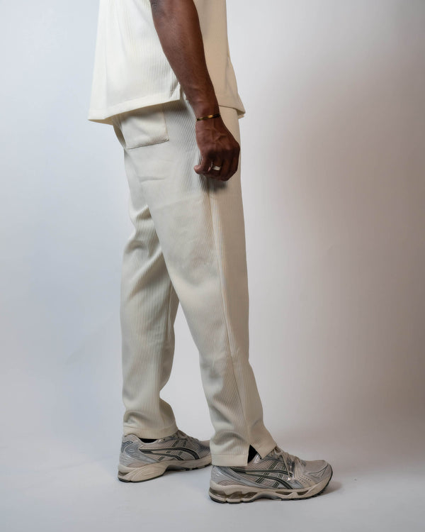 IVOIRE PLISSÉ – Pantalon