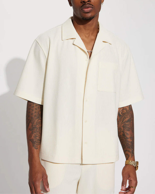 IVOIRE PLISSÉ – Chemise